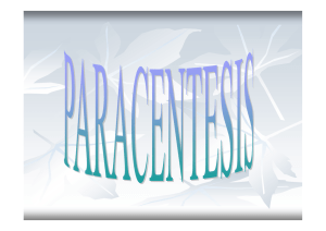 paracentesis