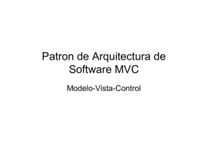 Patron de Arquitectura de Software MVC