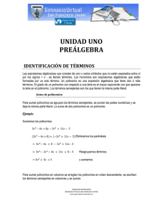 Unidad_I_Prealgebra - Gimnasio Virtual San Francisco Javier