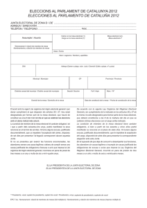 Nomenament i citació membres Mesa