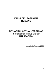 virus del papiloma humano. documento técnico