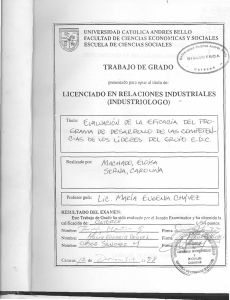 Page 1 UNIVERSIDAD CATOLICA ANDRES BELLO FACULTAD DE