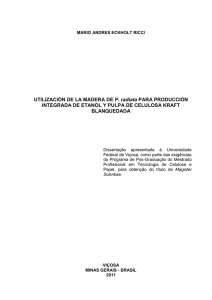 UTILIZACIÓN DE LA MADERA DE P. radiata PARA PRODUCCIÓN