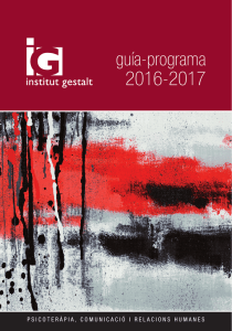 Guía 2016-2017 - Institut Gestalt