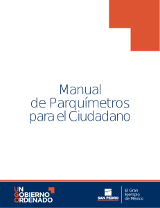 Manual de Parquímetros para el Ciudadano