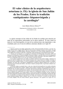 El valor clásico de la arquitectura asturiana (s. IX)