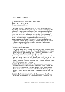 César GARCÍA DE LUCAS - PROYECTOS FELE (FÁBULA