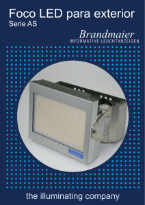 Foco LED para exterior - Brandmaier · Informative Leuchtanzeigen