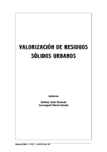 valorizaci&oacute;n de residuos valorizaci&oacute;n de residuos s&oacute;lidos urbanos