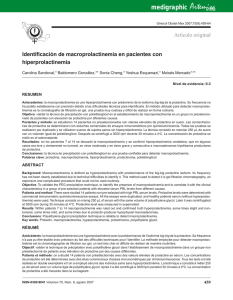 Identificación de macroprolactinemia en pacientes