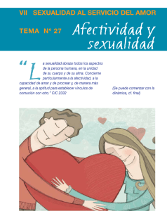 Tema 27: Afectividad y sexualidad