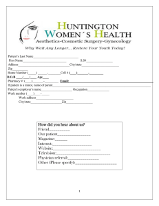 How did you hear about us? - Huntington Women`s Health