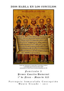Concilio de Nicea - Parroquia Inmaculada Concepción de Monte