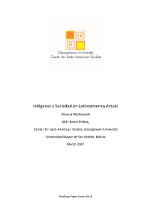 Indigenas y Sociedad en Latinoamerica Actual