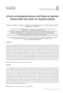 oToLITh ECo-MoRPhoLogICAL PATTERNS oF BENThIC FIShES