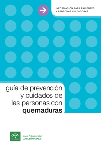 guía de prevención y cuidados de las personas con quemaduras