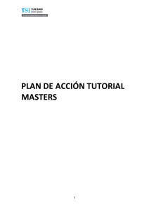 plan de acción tutorial masters