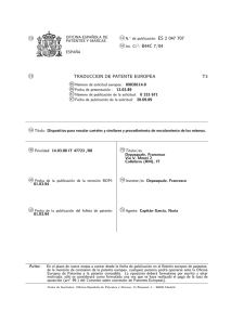 dispositivo para engomar carteles y simulares y proceso de