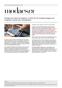 El pago por móvil se dispara: el 54% de los europeos