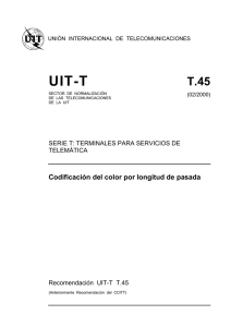 UIT-T Rec. T.45 (02/2000) Codificación del color por longitud de