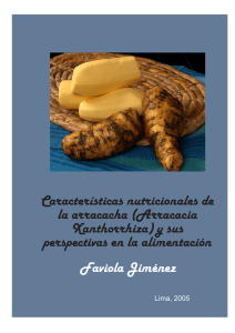Faviola Jiménez Características nutricionales de la arracacha