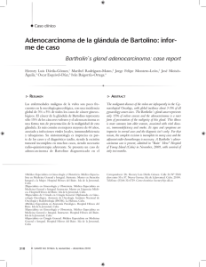 Adenocarcinoma de la glándula de Bartolino: infor