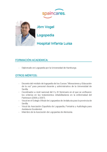 Jörn Vogel Logopedia Hospital Infanta Luisa