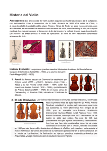 Ficha Historia del violín