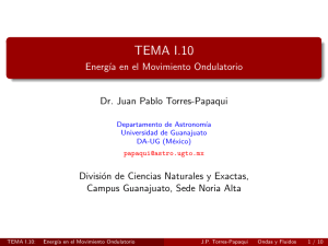 TEMA I.10 - Energía en el Movimiento Ondulatorio