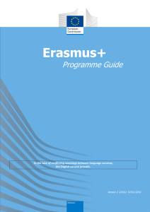 Erasmus+ Programme Guide for 2016