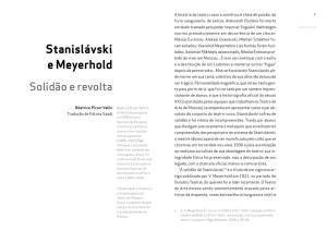 Stanislávski e Meyerhold: Solidão e revolta