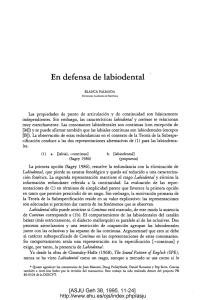 En defensa de labiodental - University of the Basque Country