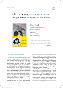 Otto Frank, conversaciones