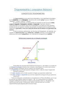 Trigonometría ( conceptos básicos)