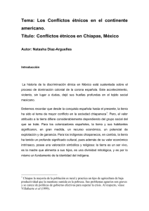 Conflictos étnicos en Chiapas, México