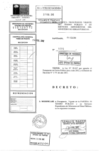 miisterio dcienda - Dirección General de Obras Públicas