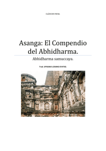 Asanga - El compendio del Abhidharma (Abhidharmasamuccaya)