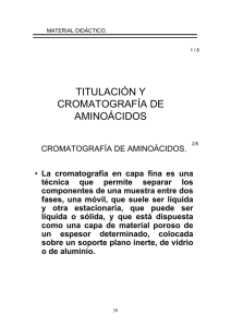 TITULACIÓN Y CROMATOGRAFÍA DE AMINOÁCIDOS