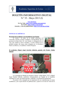 boletín informativo digital - Academia Argentina de Letras