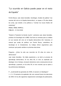 "Lo ocurrido en Galicia puede pasar en el resto de España"