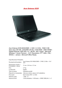 Acer Extensa 5235 Acer Extensa 5235-902G25MN
