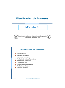 Planificación de Procesos - Departamento de Ciencias e Ingeniería