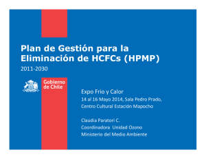 Plan de Gestión para la Eliminación de HCFCs (HPMP)