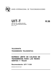 UIT-T Rec. R.58 (06/64) Normas límite de calidad de transmisión