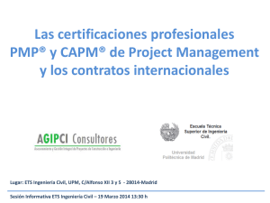 Las certificaciones profesionales PMP y CAMP