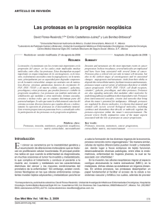 Las proteasas en la progresión neoplásica
