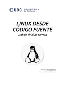 Linux desde código fuente - Universitat Oberta de Catalunya