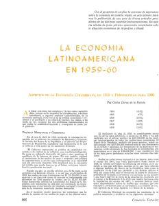 la economia latinoamericana en 1959-60