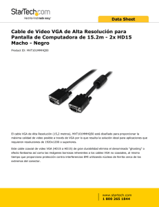 Cable de Video VGA de Alta Resolución para