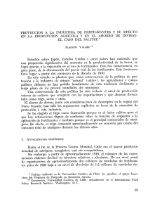 protección a la industria de fertilizantes y su efecto en la produccïon